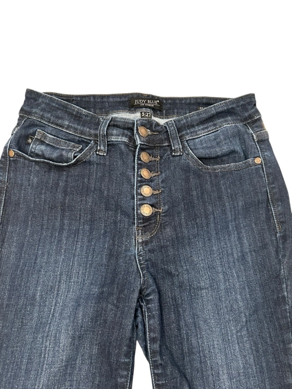Judy Blue Skinny Fit High-Rise  Button-Fly Women's Jeans 5/27 Stretch Denim - Picture 3 of 10